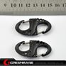 Picture of Tactical S type Hanging Buckle 2pcs/Pack Black GB10036 