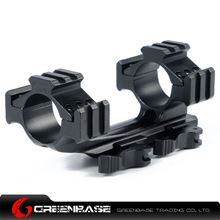 Picture of NB Tactical Top Rail Extend 30/25mm Ring Weaver QD Mount Adapter Fits 20mm Weaver Rail Base Black NGA1135
