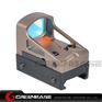 Picture of GB RMS Reflex Mini Red Dot Sight With Vented Mount and Spacers For Airsoft Glock Pistol Aluminium Dark Earth NGA1324