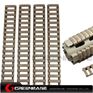 Picture of Ladder 18 Slots Low Profile Rail Covers 4pcs/pack Dark Earth NGA0085 