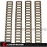 Picture of Ladder 18 Slots Low Profile Rail Covers 4pcs/pack Dark Earth NGA0085 